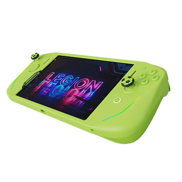 Rhein Green Lenovo Legion G9 kontrol cihazı, başparmak çubuğu kapaklarıyla birlikte gelir.