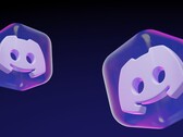 Discord Clyde logosunu içeren 3D yarı saydam küp simgeleri