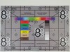 Our test chart photographed with the telephoto lens