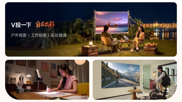 Hisense Vidda LightGo taşınabilir projektör