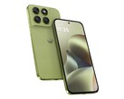 Motorola Moto G67, biri Pantone Nile (resimde) olmak üzere iki renkte mevcuttur. (Resim kaynağı: Motorola)