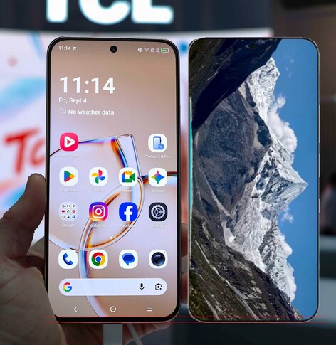 TCL, gerçeklikle hiçbir ilgisi olmayan son derece ince çerçevelere sahip yeni P80 Ultra modelinin reklamını yapıyor.