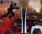 PS5 logolu ve konsollu Gears of War: E-Day çizimi.