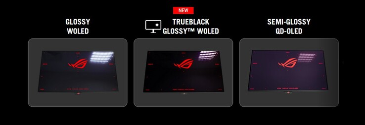 Asus TrueBlack Parlak karşılaştırması
