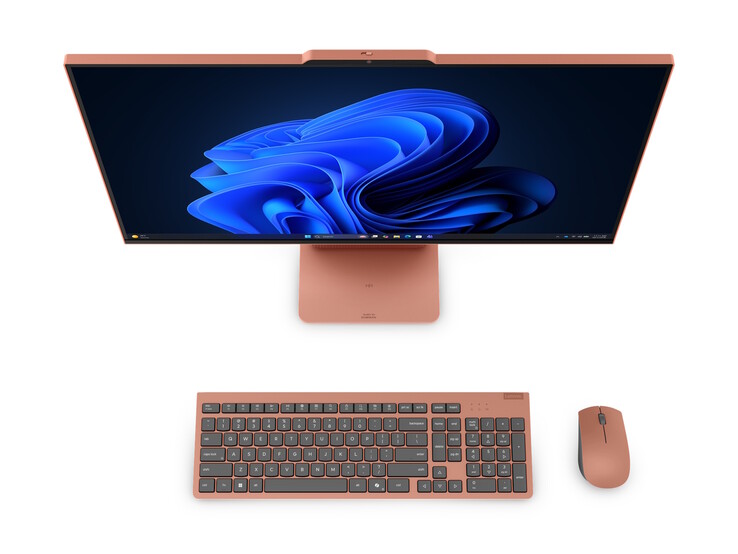 Lenovo IdeaCentre AIO i masaüstü bilgisayarlar, renk uyumlu klavye ve farelerle birlikte gelir.