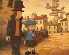 Professor Layton and the New World of Steam oyununun resmi tanıtım görseli.