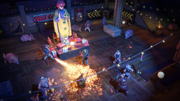 Wasteland 3'te birkaç düşmana karşı yapılan bir savaşı gösteren bir görüntü.
