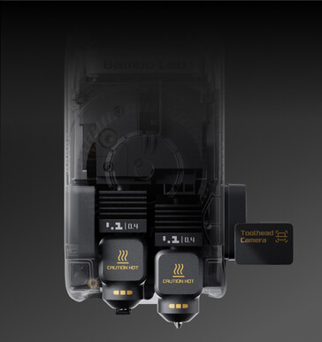 Tek yazıcı kafası çift nozullu bir tasarıma sahiptir