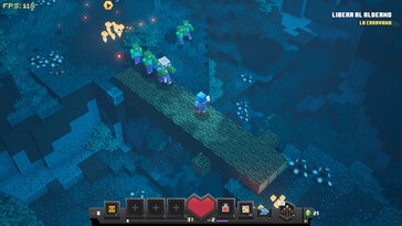 Resim: Minecraft Dungeons oyunundan bir ekran görüntüsü.