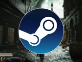 Steam logosunu ve şu anda %90 indirimli olan Steelrising oyununu gösteren bir görsel.