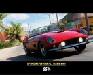 Arka planda gölgelendirici derlemesi ile Forza Horizon 6 yükleme ekranı