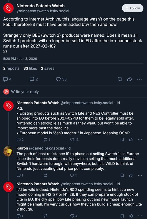 Nintendo Patentleri Switch 2 pil revizyonlarına ilişkin gönderiyi izleyin