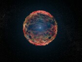 SN 1993J süpernovasını gösteren bir görüntü.