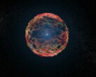 SN 1993J süpernovasını gösteren bir görüntü.