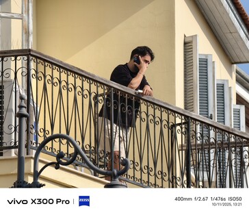 Vivo X300 Pro 400 mm tele dönüştürücü ile.