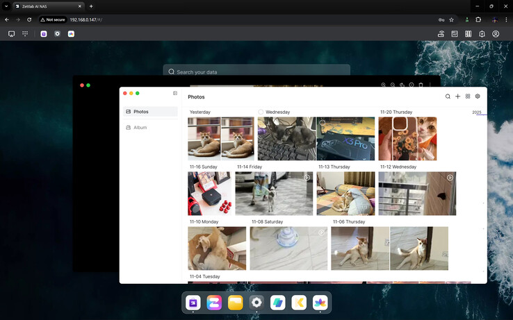 Yedeklenen medyaya web arayüzünden erişme