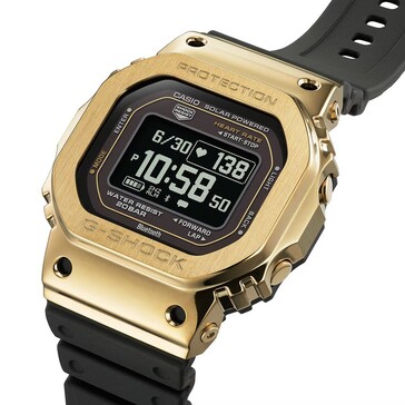 Casio G-Shock GM-H5600-9 altın kasalı ve ters LCD'li.