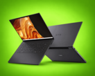 Dell XPS 16 Creator Edition, ekranı açık ve arka paneli görünür şekilde gösteriliyor