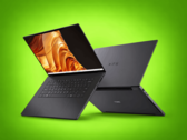 Dell XPS 16 Creator Edition, ekranı açık ve arka paneli görünür şekilde gösteriliyor