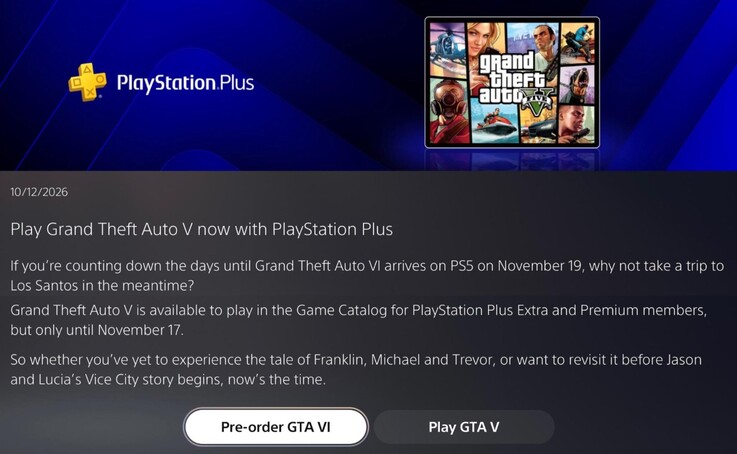 PlayStation Plus üyelerine gönderilen mesaj.