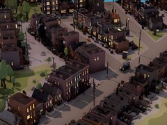 City of Gangsters'taki çeşitli binaları gösteren bir görsel; oyun şu anda Steam'de %80 indirimde.