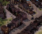 City of Gangsters'taki çeşitli binaları gösteren bir görsel; oyun şu anda Steam'de %80 indirimde.