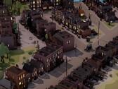 City of Gangsters'taki çeşitli binaları gösteren bir görsel; oyun şu anda Steam'de %80 indirimde.