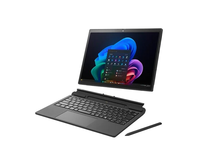 Tablet, çıkarılabilir bir klavye ve stylus kalem ile birlikte gelir.