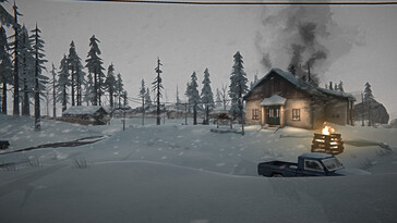 The Long Dark'ta bir evi gösteren bir görsel.
