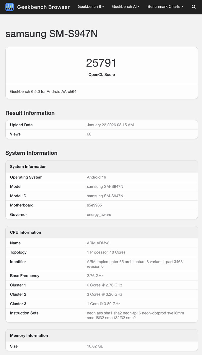 (Resim kaynağı: Geekbench)