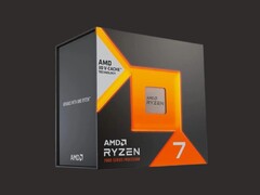 AMD Ryzen 7 7000 serisi X3D CPU'nun perakende ambalajının bir görüntüsü