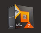 AMD Ryzen 7 7000 serisi X3D CPU'nun perakende ambalajının bir görüntüsü