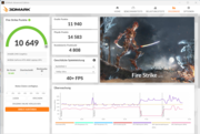 3DMark Fire Strike (pil çalışması, eğlence modu)