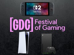 Switch 2, PS5 ve Xbox konsollarının yer aldığı GDC afişi (Görsel kaynağı: GDC, Nintendo, Sony PlayStation, Xbox Gaming düzenlemeleriyle)