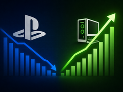 PlayStation'ın popülaritesi, PC oyunlarının lehine azalmaya başlamış gibi görünüyor.