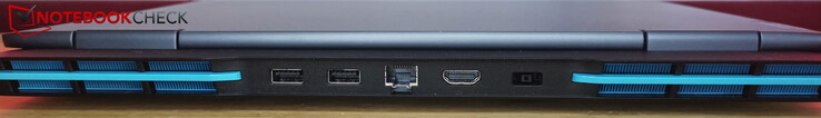 Arka: güç, 2 x USB-A 3.2 Gen 2 (10 Gbit/s), HDMI 2.1, LAN (RJ45)