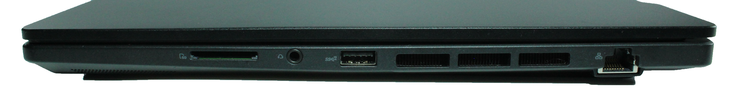 Sağ taraf: SD kart okuyucu, 3,5 mm ses, USB-A 3.2 Gen.2, Gigabit LAN