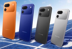 Tecno Spark 50 Pro, Dinamik Turuncu, Gece Mavisi, Mürekkep Siyahı, Titanyum Gri (soldan sağa) ve Bulut Beyazı (resimde gösterilmemiştir) renk seçenekleriyle sunuluyor.