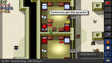 Resim: The Escapists oyunundan bir oyun içi ekran görüntüsü.