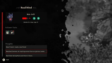 Resim: Cult of the Lamb oyunundan bir ekran görüntüsü.