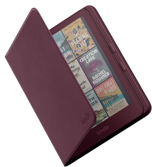 Fig renginde, Fiziksel Sayfa Çevirme Düğmelerine Sahip Kindle Sayfa Çevirme Kılıfı.