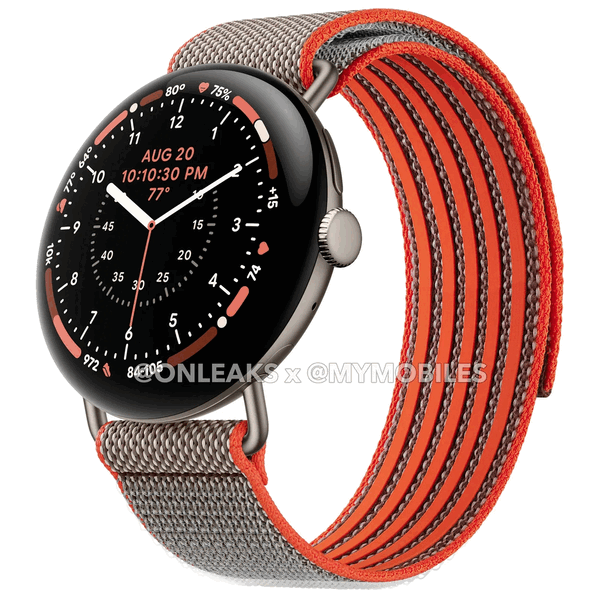Pixel Watch 5 Stephen Curry Edition, Fitbit Air Stephen Curry Edition ile birlikte gelen kayışa benzer bir kayışa sahiptir.
