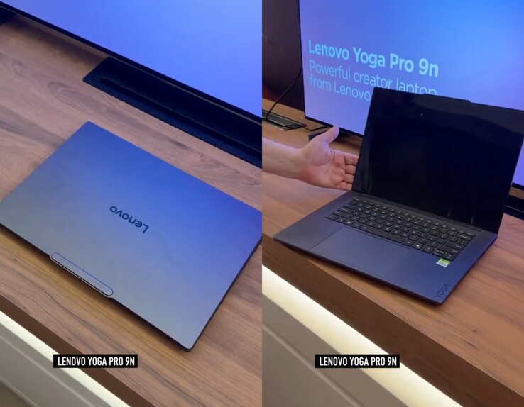 Lenovo Yoga Pro 9n Computex 2026'da gösterildiği gibi.