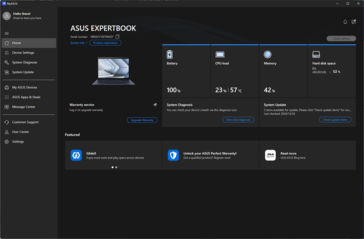 MyAsus: Ana ekran