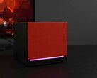 Kırmızı ön panelli ve RGB aydınlatmalı Steam Machine mini PC