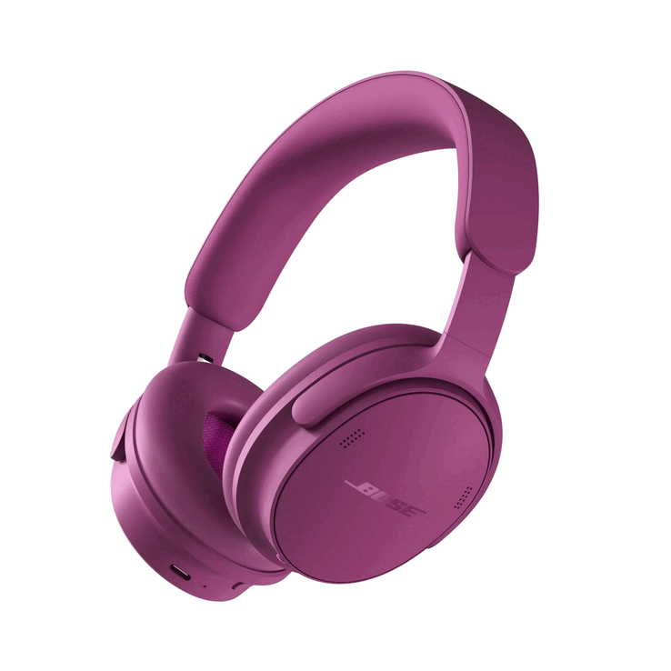 Bose QuietComfort Kulaklıklar (2. Nesil), Rosewood Mauve renginde.