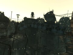 Fallout 3'teki Megaton köprüsünün yeniden işlenmiş bir görüntüsü
