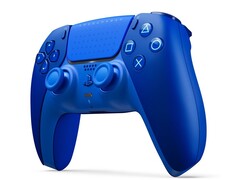 Icon Blue Special Edition DualSense Kontrol Cihazı'nın dokunmatik yüzeyinde küçük PlayStation simgeleri bulunur.