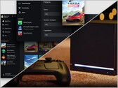 Windows'ta Xbox uygulaması (üstte) ve Steam Machine (altta).