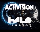 Gösterilen Activision ve Halo Studios logoları